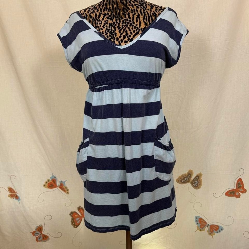 striped babydoll y2k mini dress with pockets by mossimo